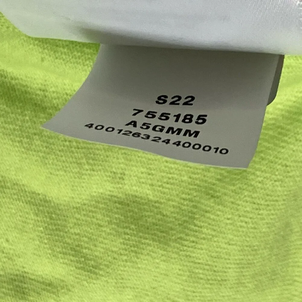 The North Face T-Shirt Mens L Neon Green Play Logo Outdoor Climbing Tee Gorpcore